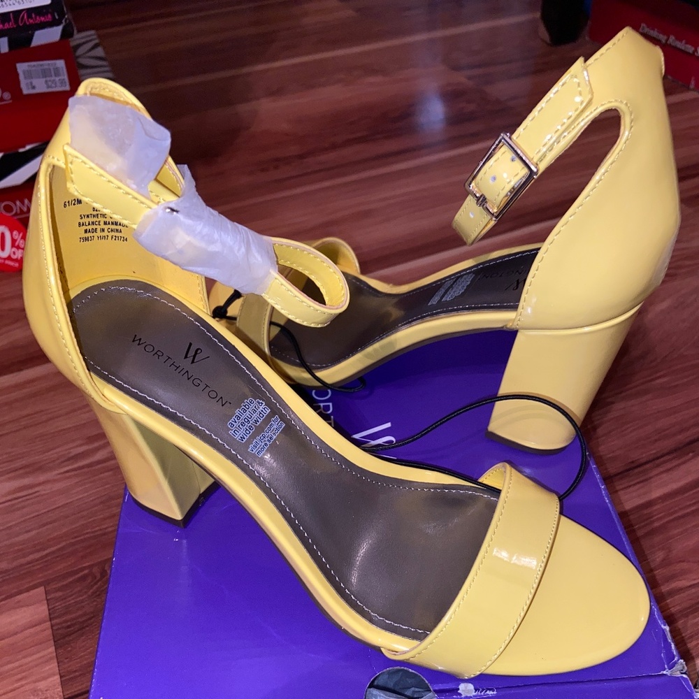 Brand New Patent Leather Chunky Heels